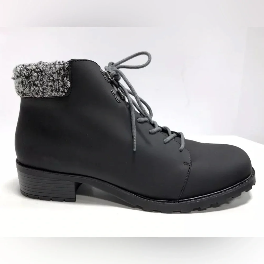 Trotters Womens Becky 2.0 Boot Black Size 11 N